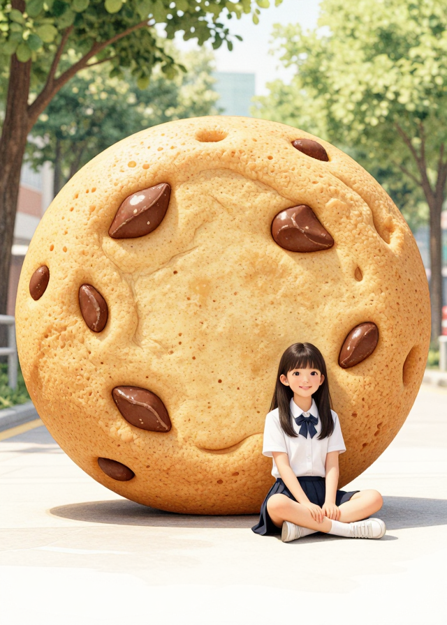 거대 쿠키와 소녀