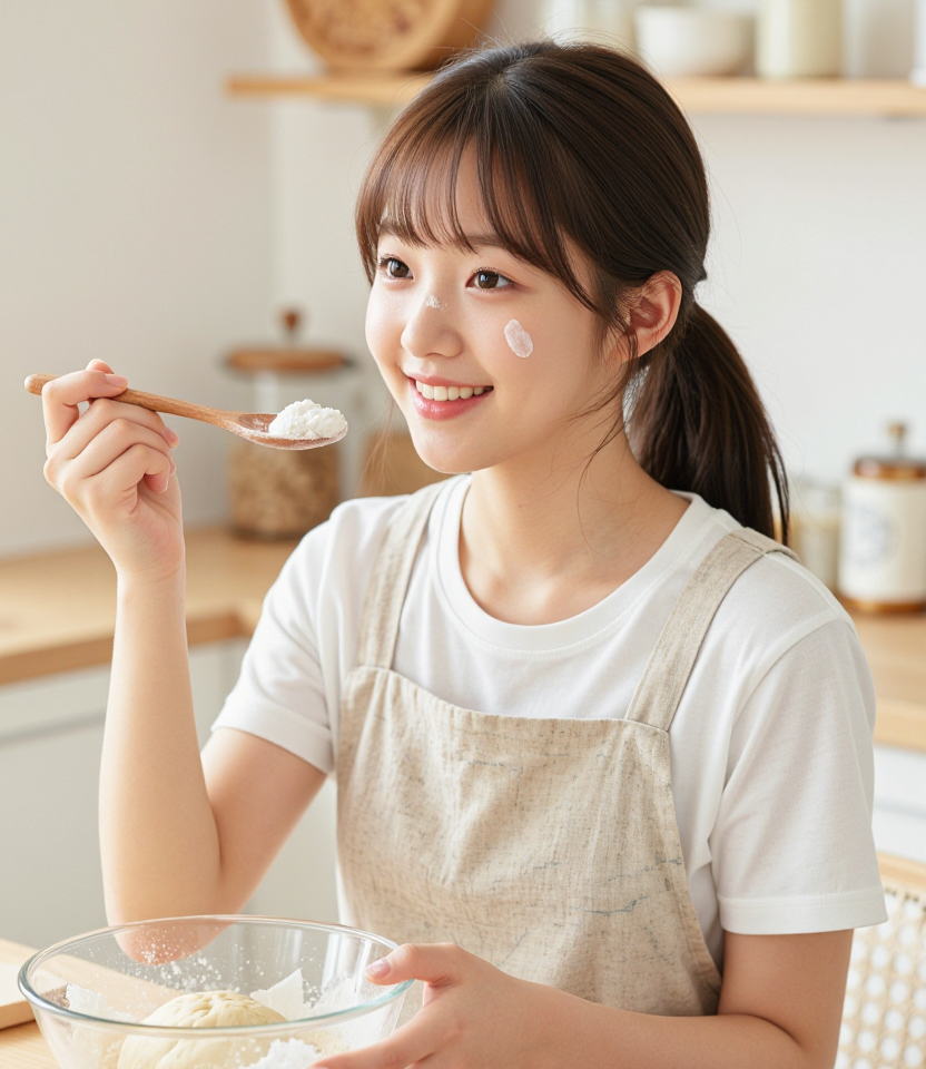 밀가루와 소녀